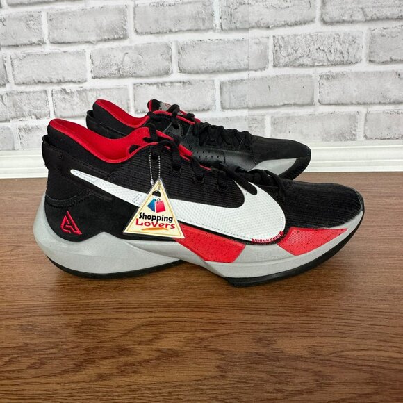 ⭐Nike Zoom Freak 2 Bred Sz 11.5 Women Basketball Shoes Sneakers Black CK5424-003 - Picture 2 of 10